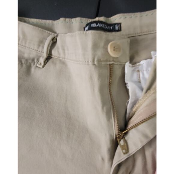 Lee Relaxed Fit Tan Straight Leg Pants - 12 Petite - Picture 3 of 7